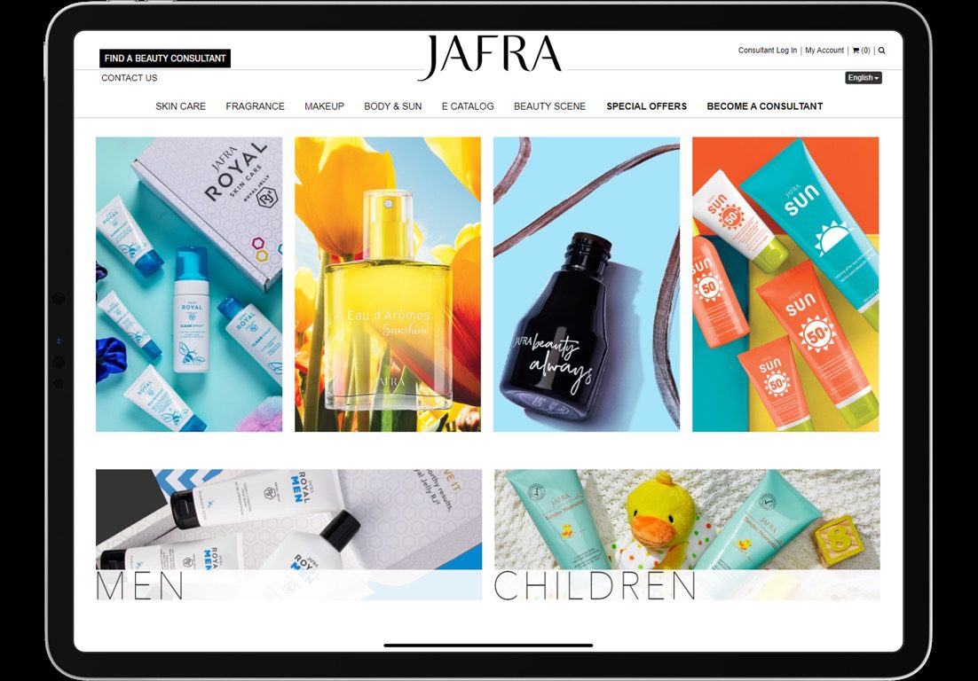 JAFRA member-only e-commerce